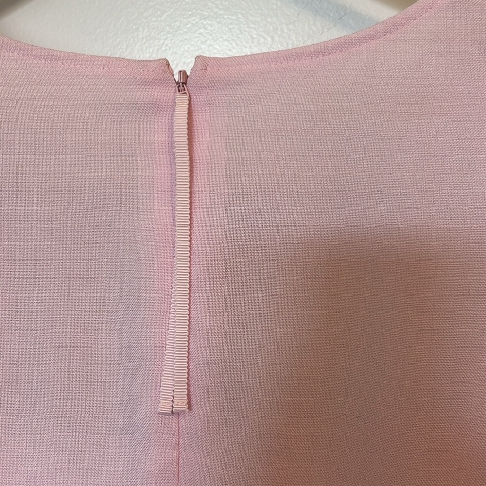 New Women’s Pink Square-Neck Peplum Top - Picture 5 of 7